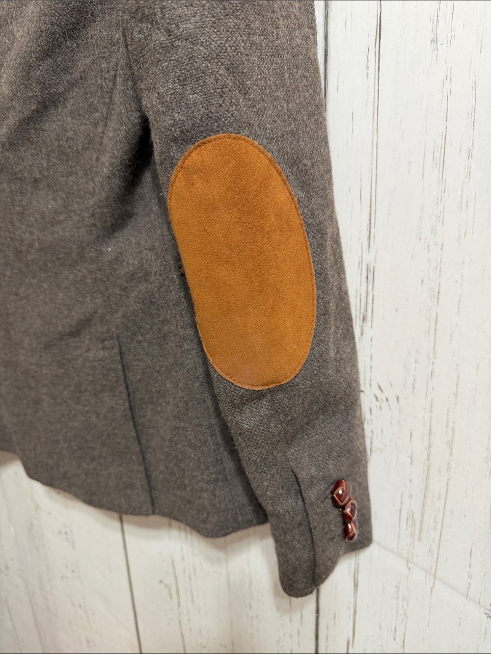 Banana Republic Wool Blend Brown Tweed Tailored Women's Blazer - Picture 8 of 9